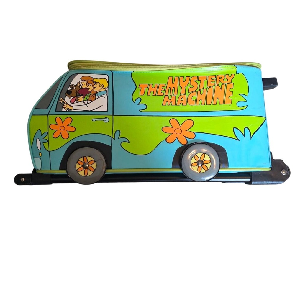 Vintage 1999 Scooby-Doo Mystery Machine Rolling Suitcase and Lunch Bag Set - Picture 2 of 16